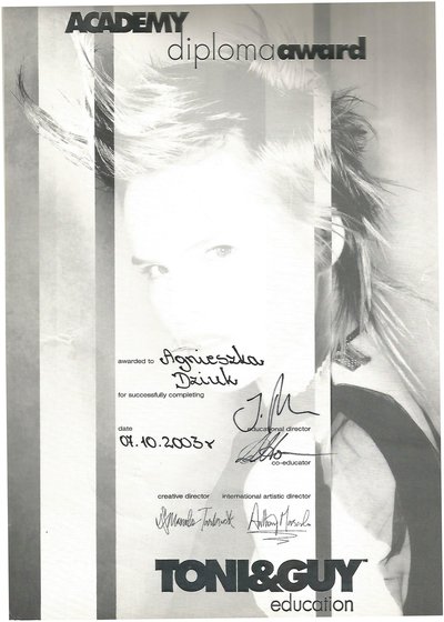 2003 — Toni&Guy Academy